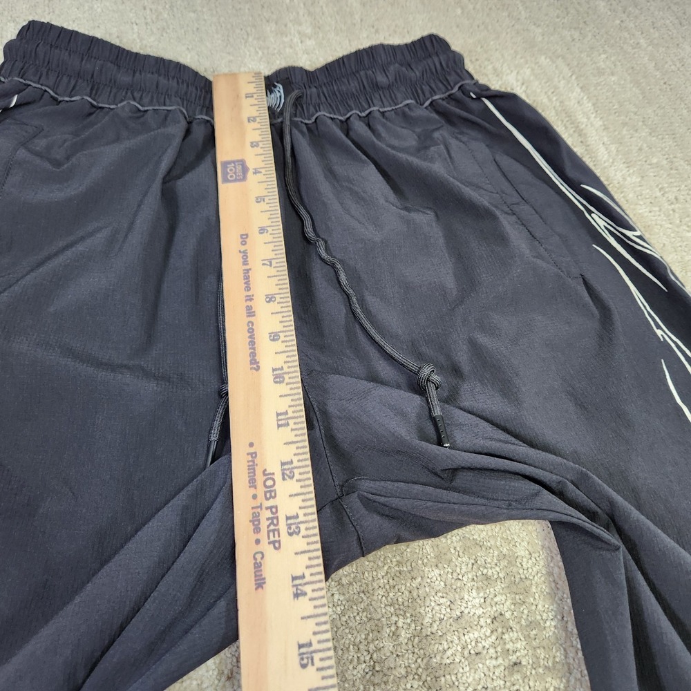 Breathe Divinity Track Pants Men Medium Dark Shadow Tribal Uncuffed Nylon Woven - Picture 8 of 12